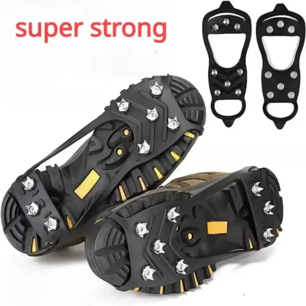 8-Tooth Anti-Slip Ice Grippers