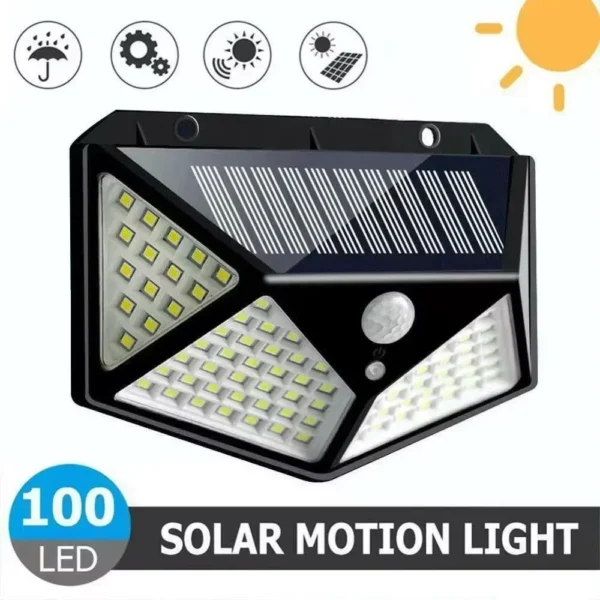 Solar Motion Sensor Outdoor Garden Light