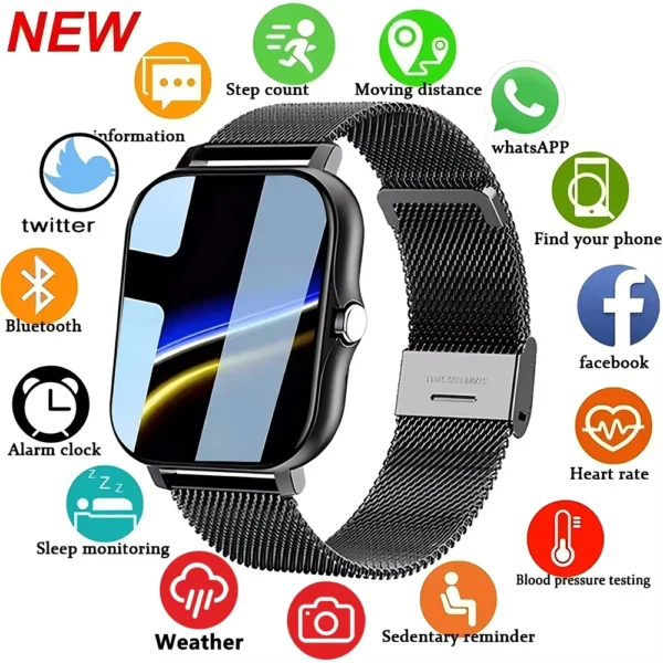 Smart Fitness Watch with Heart Rate & Activity Tracking