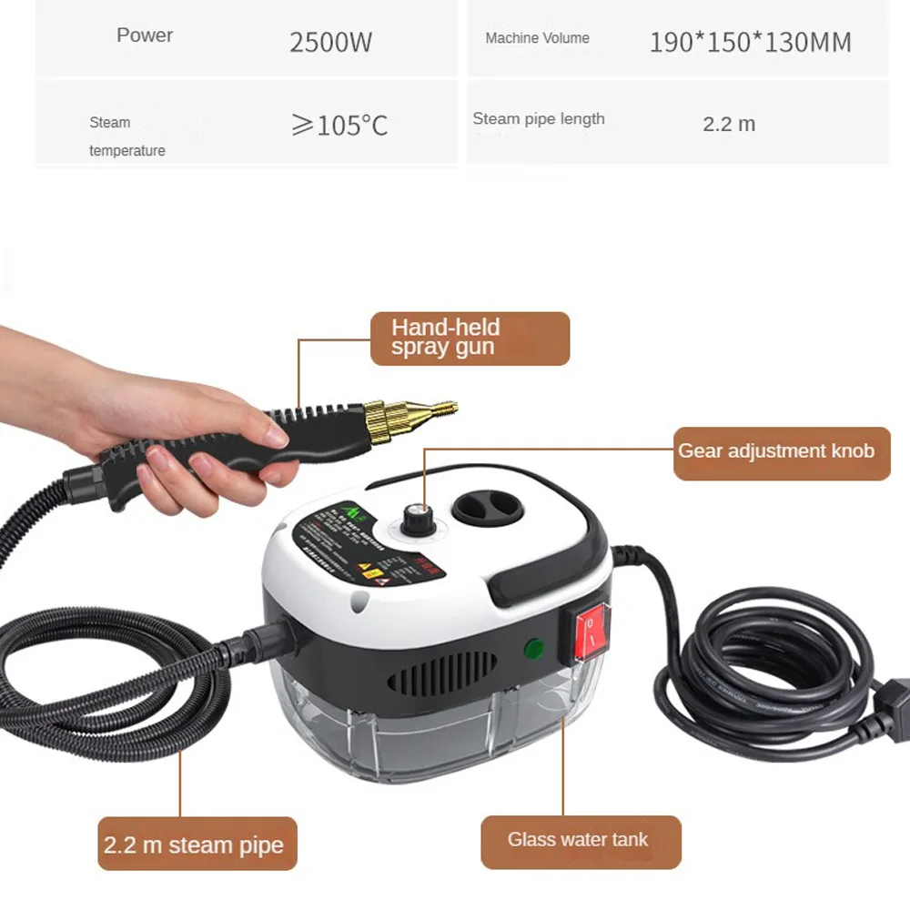2500W High-Pressure Steam Cleaner - Image 5