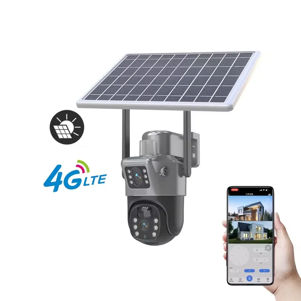 4MP Dual-Lens PTZ Solar Security Camera - Image 9