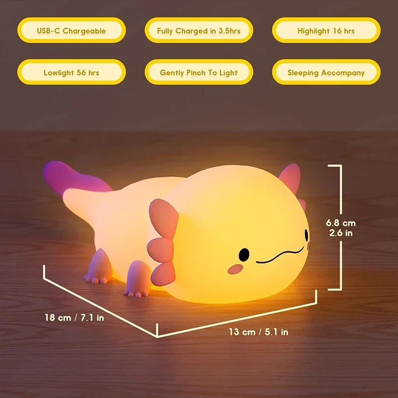 Axolotl Silicone Night Light - Image 6
